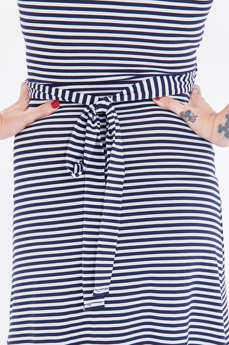 Queen Kerosin Damen QUEEN KEROSIN Sailor Dress mit süßer Schleife am Rücken Mermaid navy - Image 4