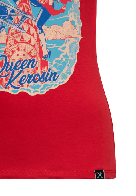 Queen Kerosin Damen T-Shirt Rumble Queen rot - Image 4