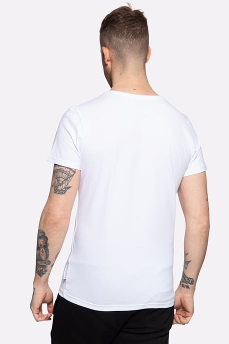 Akito Tanaka Herren T-Shirt mit Frontprint City Code weiß - Image 2