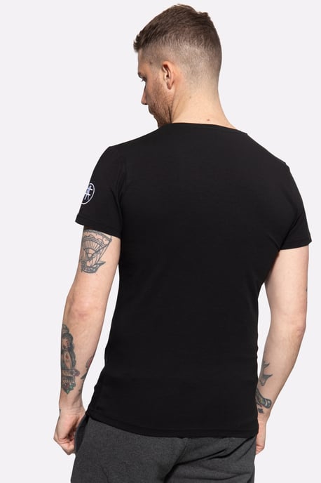 Akito Tanaka Herren T-Shirt mit Frontprint Gladiator Fighters schwarz - Image 2