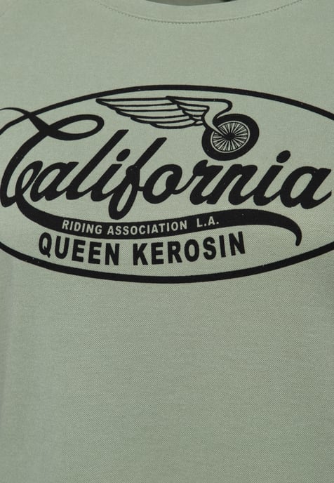 Queen Kerosin Damen Langarmshirt California grün - Image 4