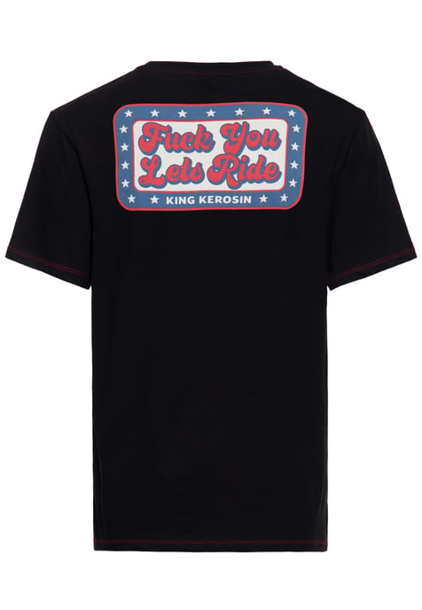 King Kerosin Herren Print T-Shirt Ride or Die schwarz - Image 2