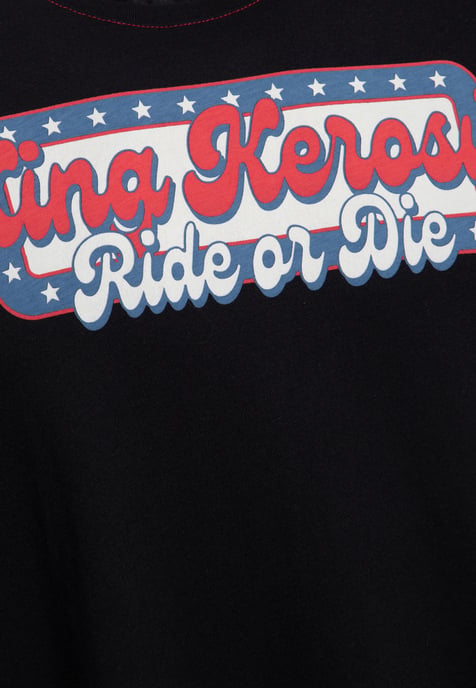 King Kerosin Herren Print T-Shirt Ride or Die schwarz - Image 3