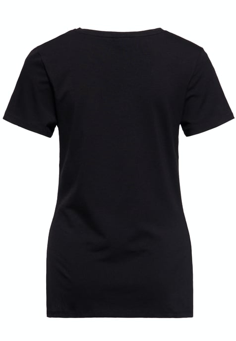 Queen Kerosin Damen Print T-Shirt Queens Bay schwarz - Image 2