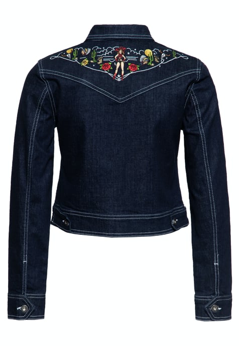 Queen Kerosin Damen Denim Jeansjacke Denim - Image 2