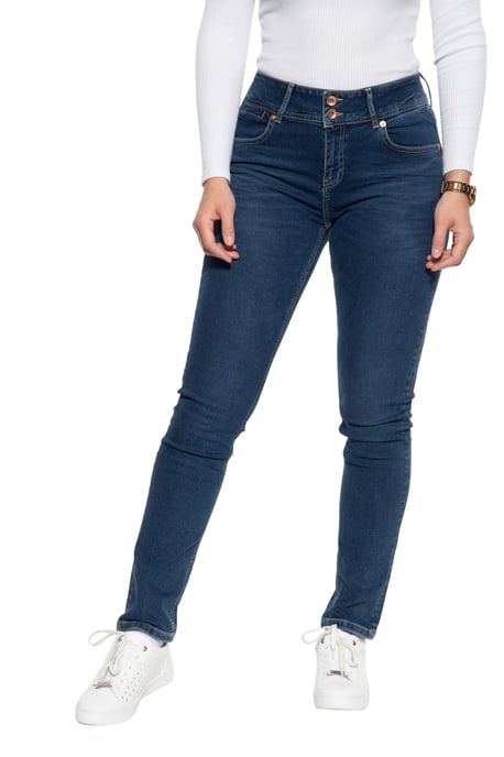 Amor, Truth & Trust Damen Slim Fit Jeans mit hohem Bund Chloe blau - Image 1