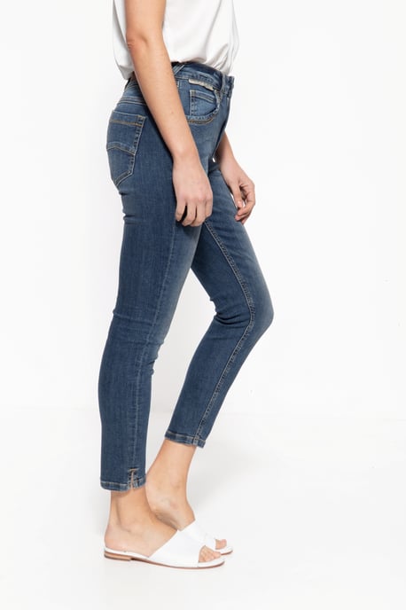 Amor, Truth & Trust Damen 5-Pocket Jeans Sun dunkelblau - Image 3