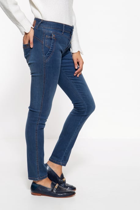 Amor, Truth & Trust Damen ATT JEANS Damen Jeans mit legeren Waschungen Zoe blau - Image 2
