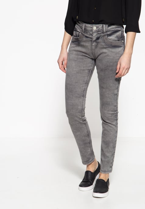 Amor, Truth & Trust Damen 5-Pocket Jeans Venus grau - Image 2