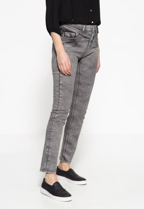 Amor, Truth & Trust Damen 5-Pocket Jeans Venus grau - Image 3