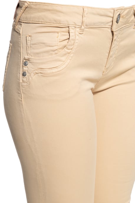 Amor, Truth & Trust Damen ATT JEANS Slim Fit Hose mit offenen Kanten Leoni Sand - Image 3