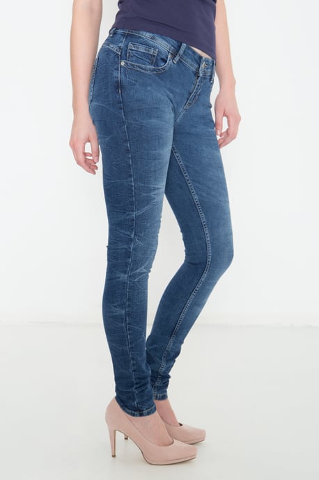 Way of Glory Damen WAY OF GLORY 5-pocket Jeans »Maria« Slim Fit Maria mittelblau - Image 3
