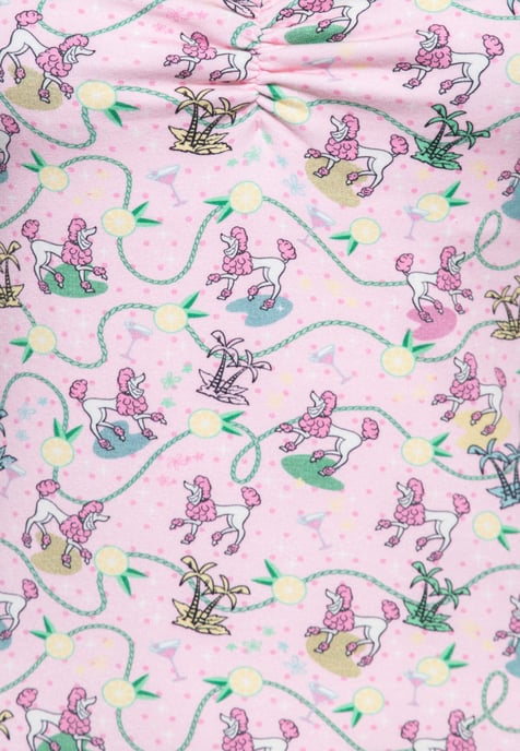 Queen Kerosin Damen Top Poodle pink - Image 3