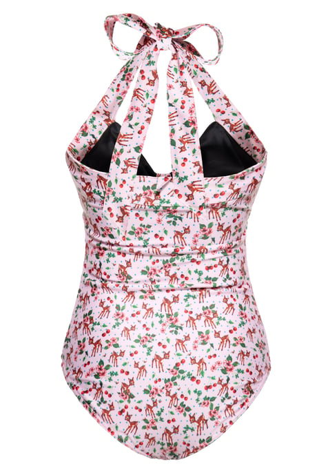 Queen Kerosin Damen Swimsuit Deer rosa - Image 2