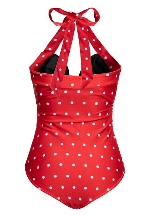 Queen Kerosin Damen Swimsuit Dotted rot - Image 2