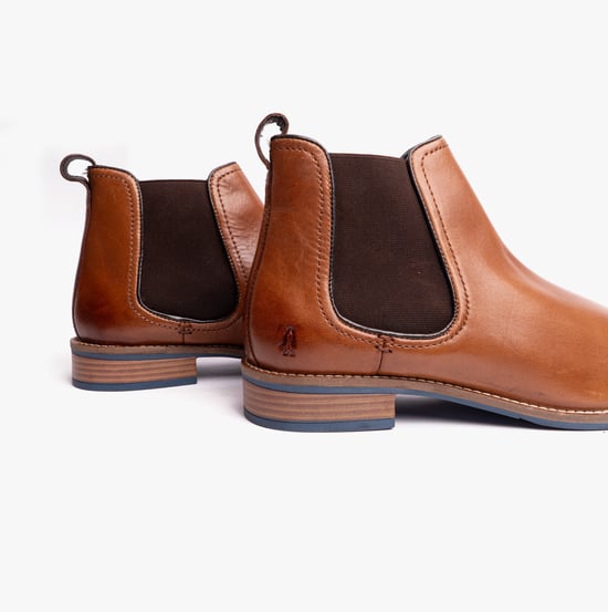 Hush Puppies Diego Chelsea Herrenformale Stiefel Tan - Image 2