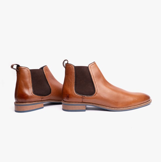 Hush Puppies Diego Chelsea Herrenformale Stiefel Tan - Image 3