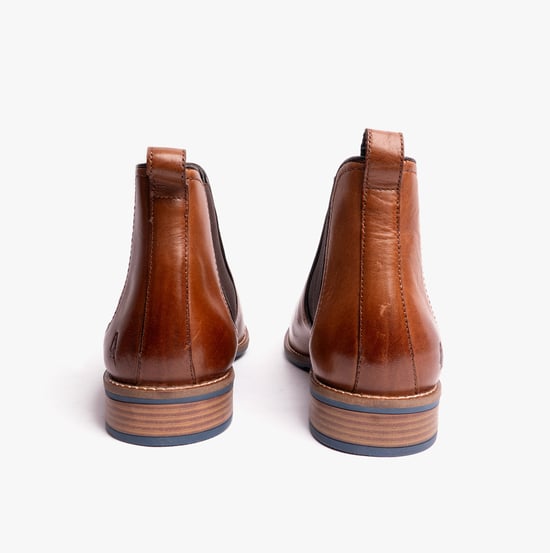 Hush Puppies Diego Chelsea Herrenformale Stiefel Tan - Image 5