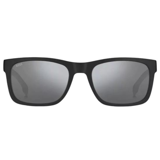 Hugo Boss – Sonnenbrille mit mattschwarzem Rahmen und SP-Gläsern in Silber - Image 1