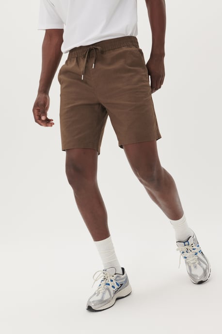 Shorts Gerade Passform dark brown - Image 3