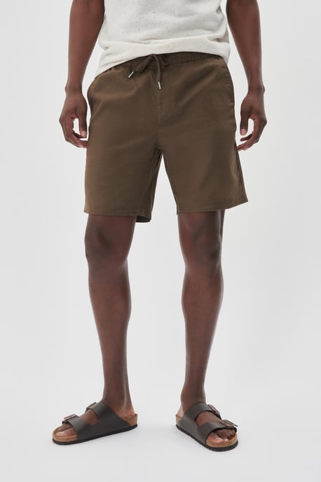 Shorts Gerade Passform dark brown - Image 4