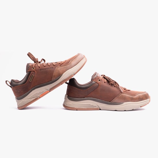 Skechers Benago Hombre Herren Dunkelbraune Sneaker - Image 2
