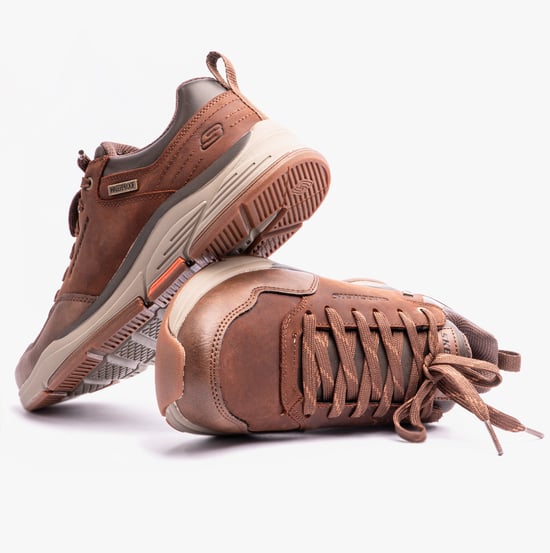 Skechers Benago Hombre Herren Dunkelbraune Sneaker - Image 4