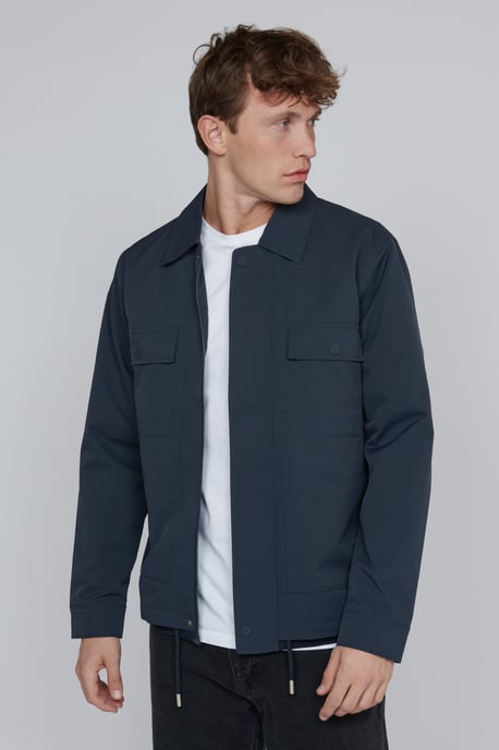 Jacke Gerade Passform navy - Image 3