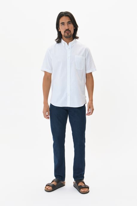 Kurzarmhemd Gerade Passform white - Image 2