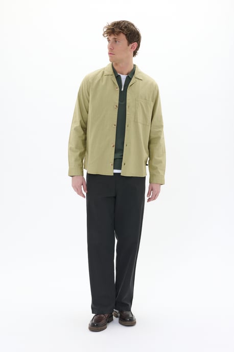 Overshirts Gerade Passform pale green - Image 1