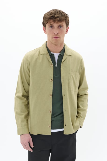 Overshirts Gerade Passform pale green - Image 2