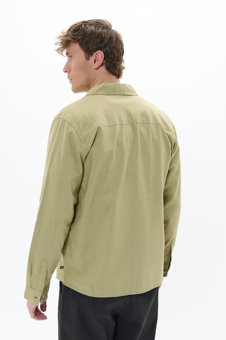 Overshirts Gerade Passform pale green - Image 3
