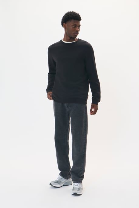 Sweatshirt Gerade Passform black - Image 1
