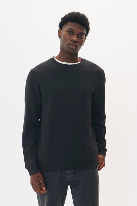 Sweatshirt Gerade Passform black - Image 2