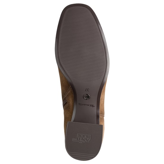 Tamaris Damen Reitstiefel aus Leder mit kniehohem Absatz, Kamelbraun - Image 6