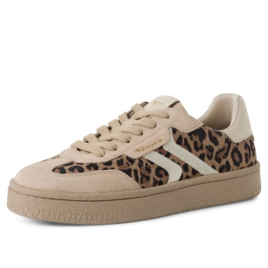 Tamaris Damen Leopard Braun Wildleder Fashion Schnürschuhe - Image 3