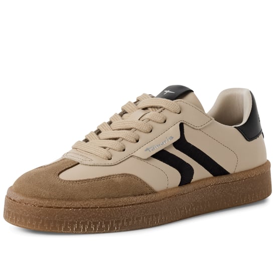 Tamaris Damen Beige Wildleder Fashion Schnürschuhe - Image 3