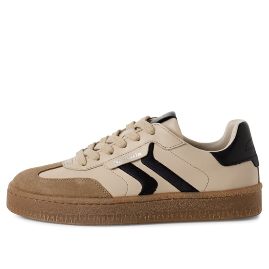 Tamaris Damen Beige Wildleder Fashion Schnürschuhe - Image 4
