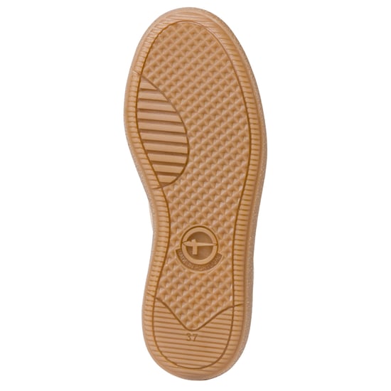 Tamaris Damen Beige Weiß Leder Fashion Stripe Schnürschuhe - Image 6
