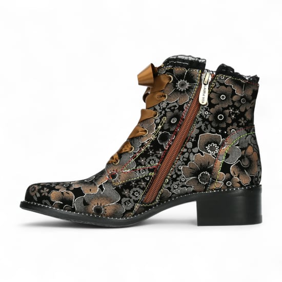 Laura Vita Emcmao-45 Damenstiefeletten im Gothic-viktorianischen Stil aus Leder mit Knöchelabsatz, Braun - Image 4