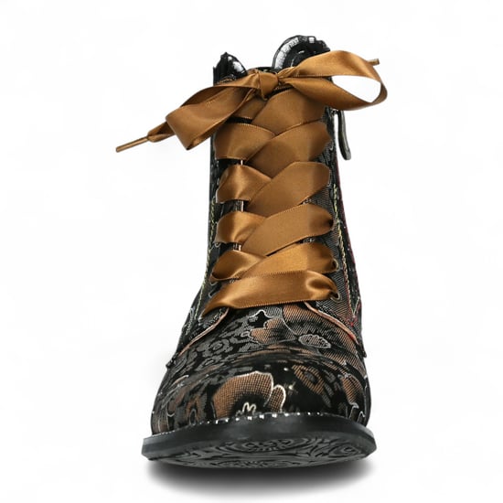 Laura Vita Emcmao-45 Damenstiefeletten im Gothic-viktorianischen Stil aus Leder mit Knöchelabsatz, Braun - Image 5