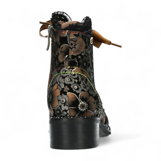 Laura Vita Emcmao-45 Damenstiefeletten im Gothic-viktorianischen Stil aus Leder mit Knöchelabsatz, Braun - Image 6