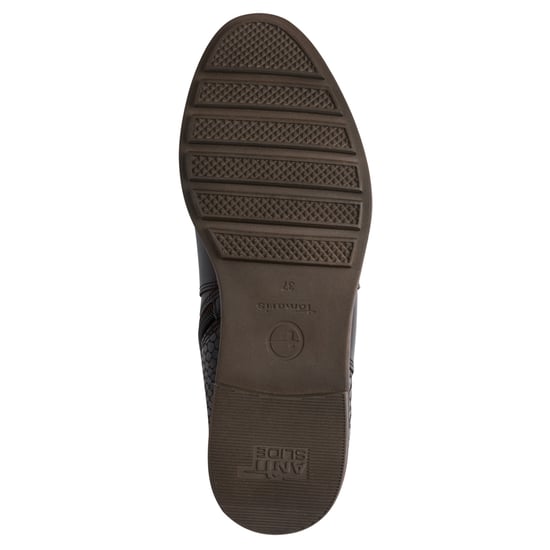 Tamaris Damen Mocca-braune Leder-Bikerstiefeletten mit Schnalle und Reißverschluss - Image 6