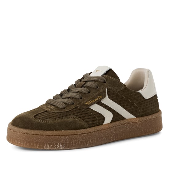 Tamaris Damen Olivgrün Wildleder Fashion Schnürschuhe - Image 3