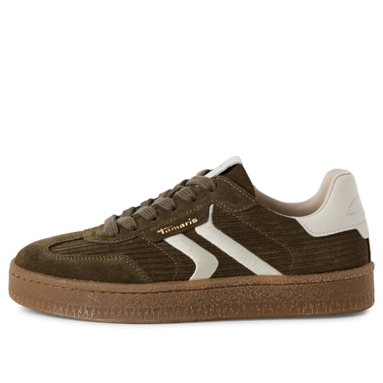 Tamaris Damen Olivgrün Wildleder Fashion Schnürschuhe - Image 4