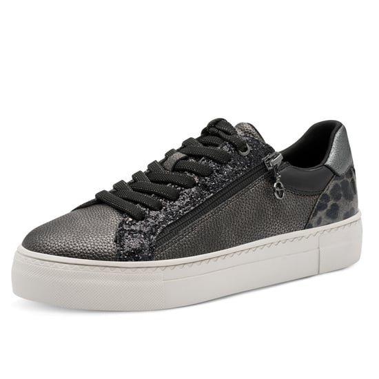 Tamaris Damen Pewter Silber Kunstleder Fashion Schnürschuhe - Image 3