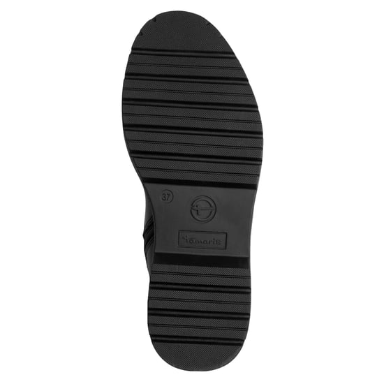 Tamaris Damen Fashion Schwarze Leder Schnürstiefeletten mit Reißverschluss - Image 6