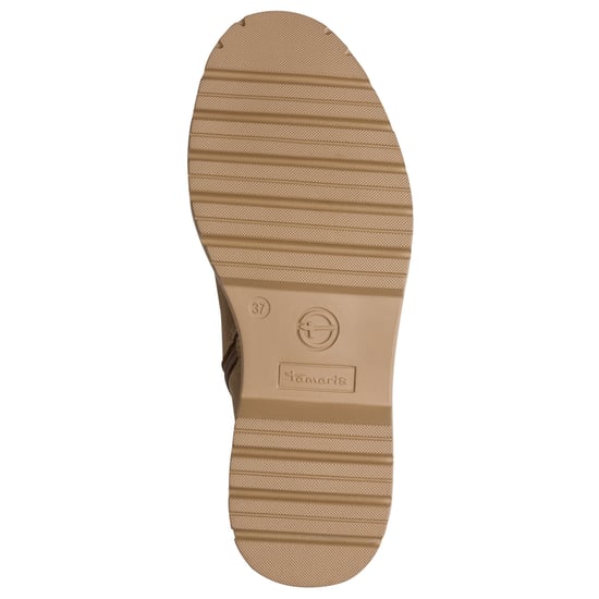 Tamaris Damen Fashion Camel Beige Leder Schnürstiefeletten mit Reißverschluss - Image 6