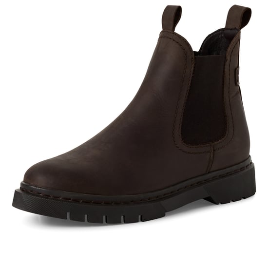 Tamaris Damen Klassische Chelsea-Stiefeletten aus braunem Leder - Image 3