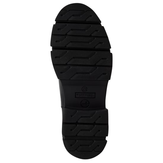 Tamaris Damen Klassische Chelsea-Stiefeletten aus schwarzem Leder mit hohem Überzug - Image 6